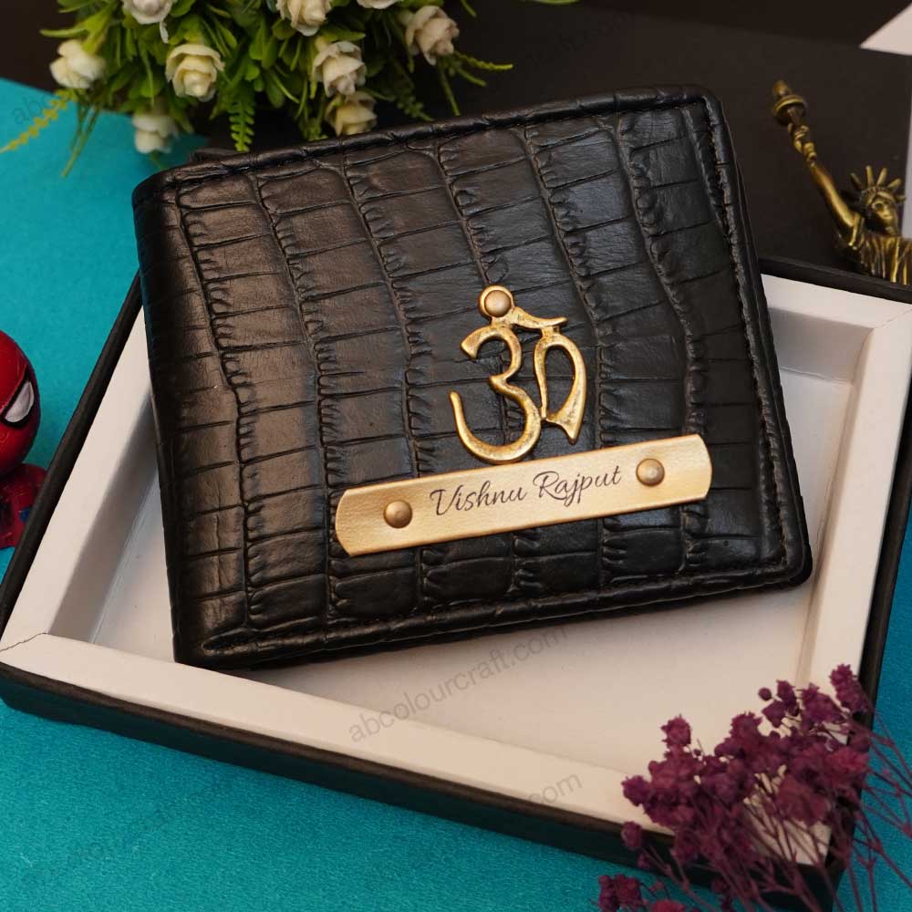 Crocodile Leather Wallet | Personalized Name Wallet