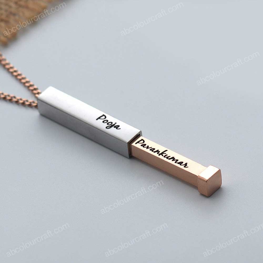 personalized bar pendant / custom bar pendant