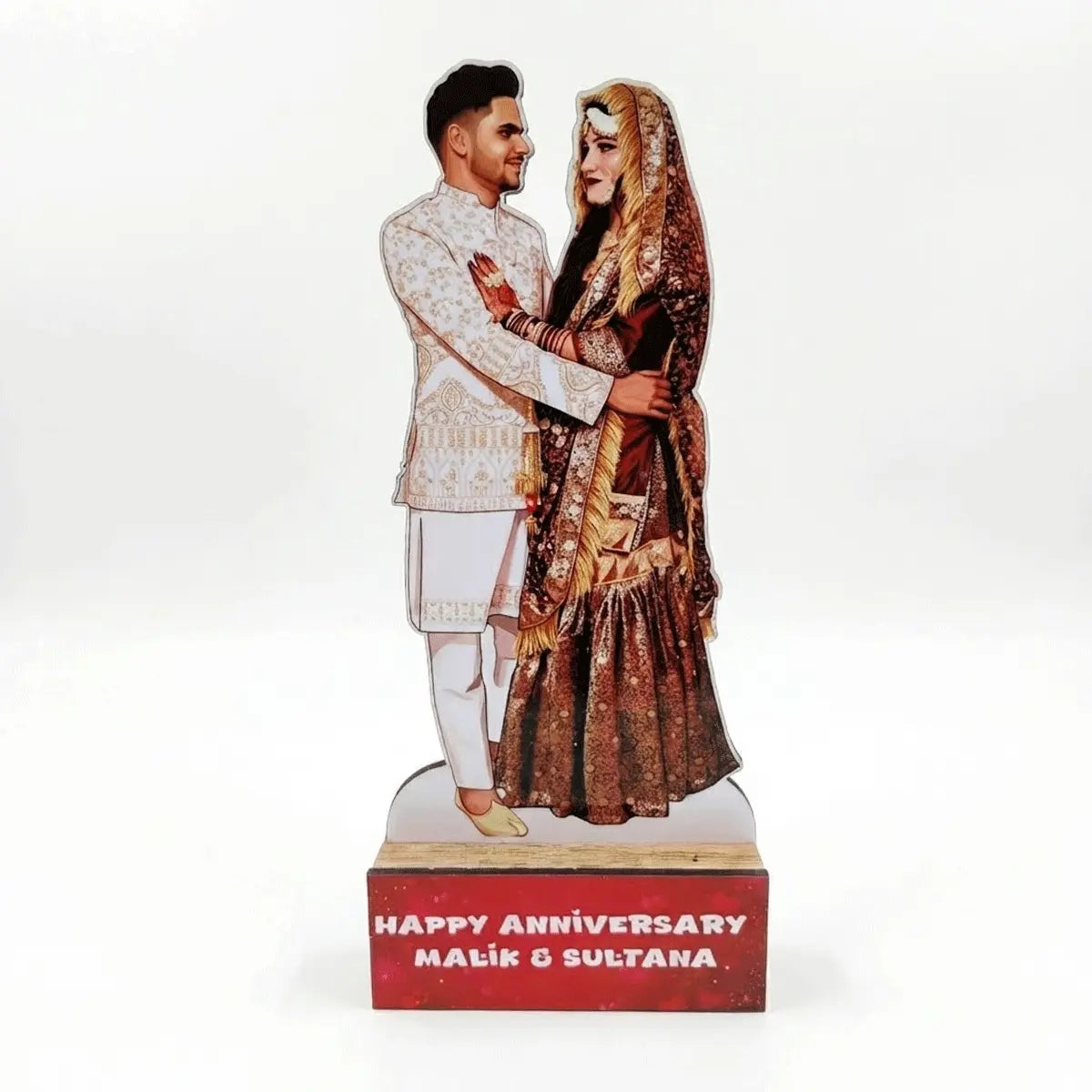 Personalized Couple Photo Standee / Custom Anniversary Gift | Wedding Mini Cutout Stand
