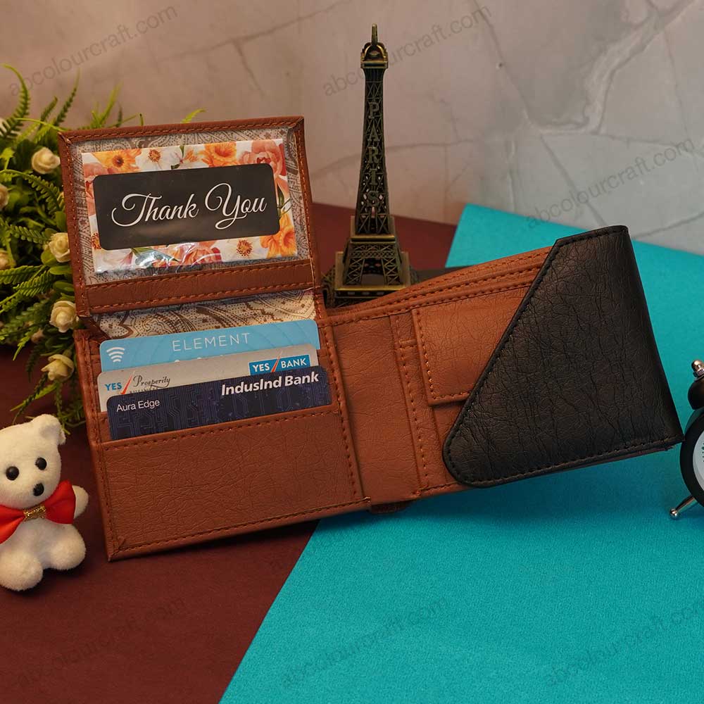 Unique wallets for men / Flap wallet