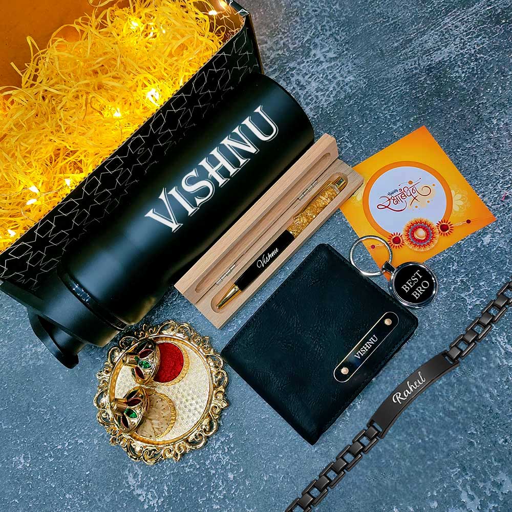 Personalized Rakhi gift combo
