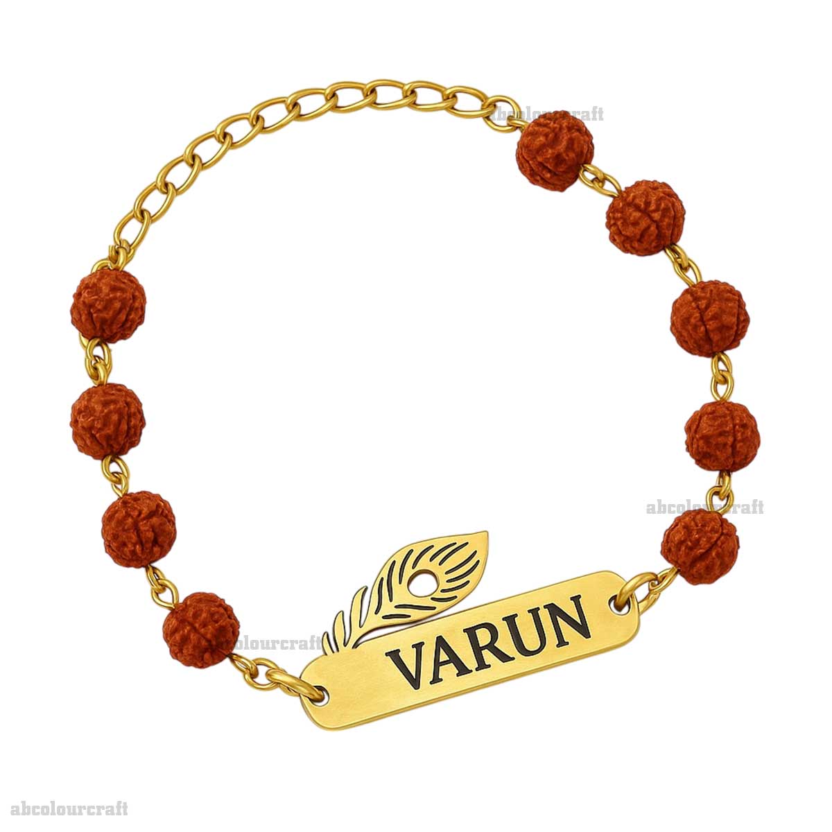 Customized Om Rakhi with Name – Brass Personalized Rakhi for Brother – Elegant Hindu Raksha Bandhan Gift (Copy)