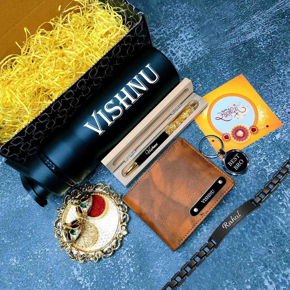 Personalized Rakhi gift combo