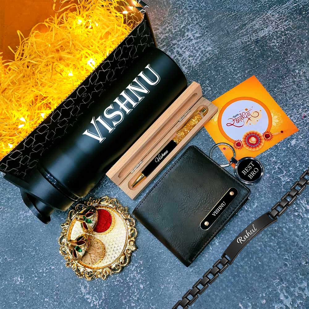 Personalized Rakhi gift combo