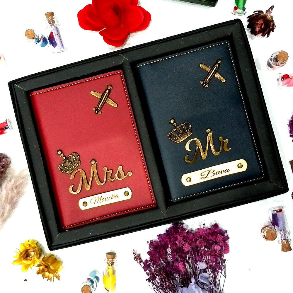 Customized Couple Passport Combo