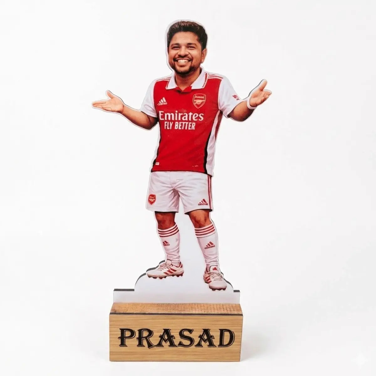 Personalized Photo Cutout Standee / Custom Face Mini Figure with Name Base