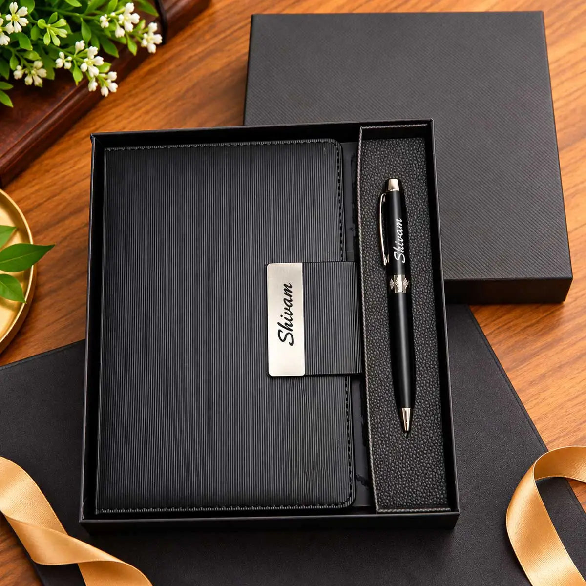 Personalized diary and pen set