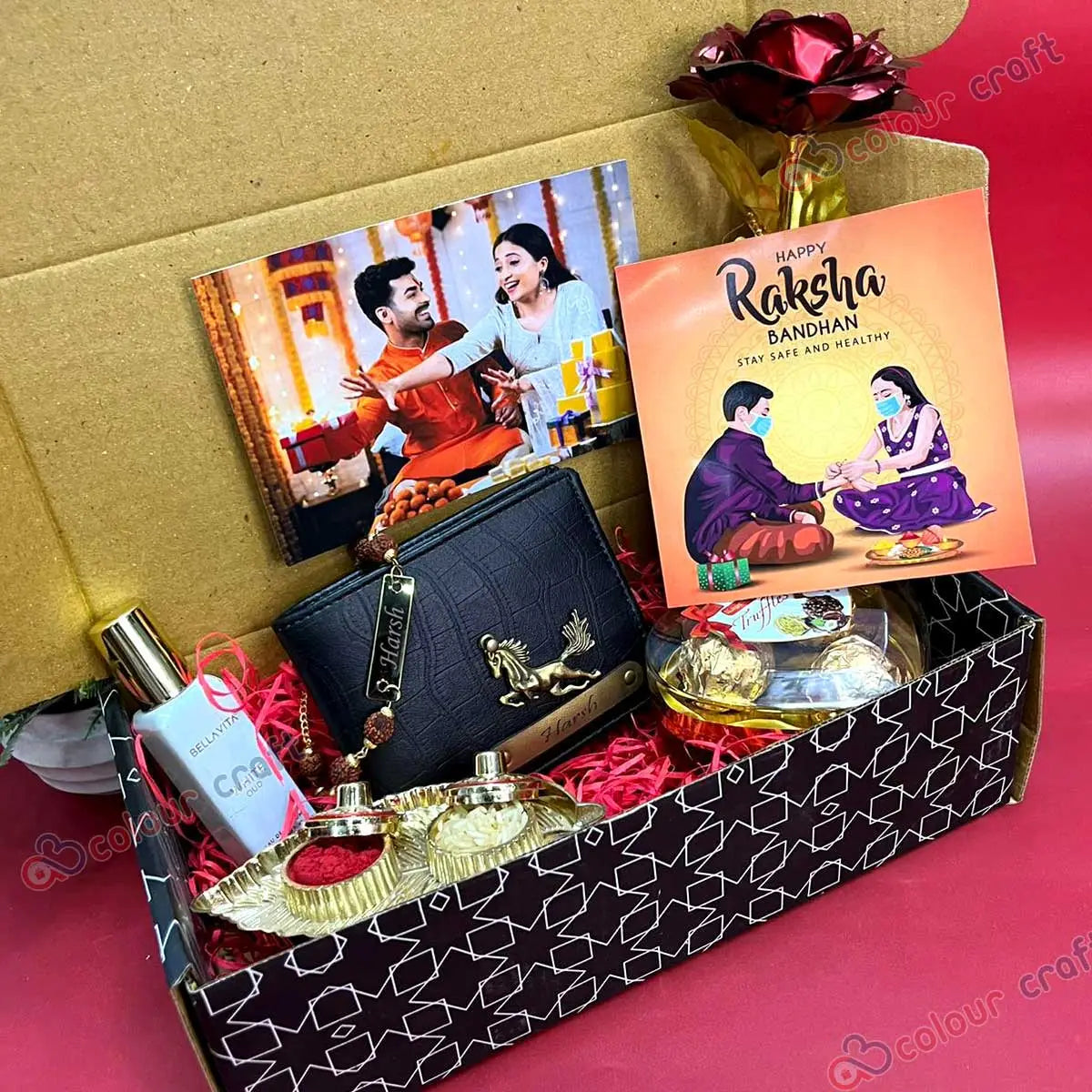 Personalized Rakhi Gift Combo for Brother | Raksha Bandhan Special Hamper