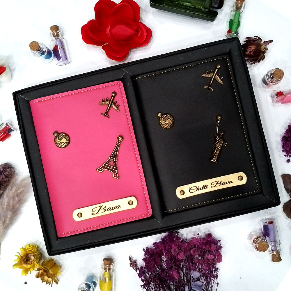 Customized Couple Passport Combo