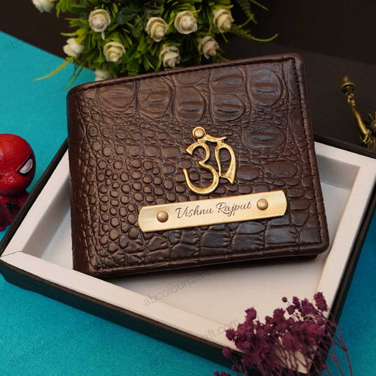Crocodile Leather Wallet | Personalized Name Wallet