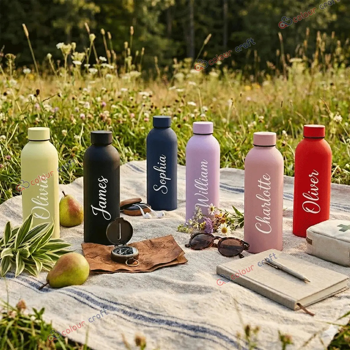 Personalized Name Insulated Water Bottle - Custom Hot & Cold Insulated Flask for Kids & Adults