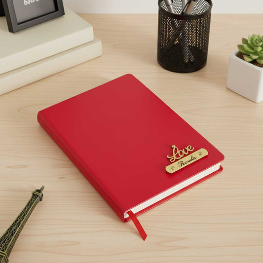 Customized Diary with Name & Charm