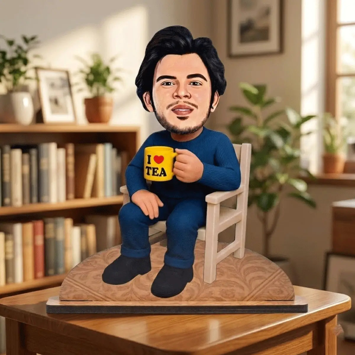 Personalized Tea Lover Caricature Gift / Personalized Caricature