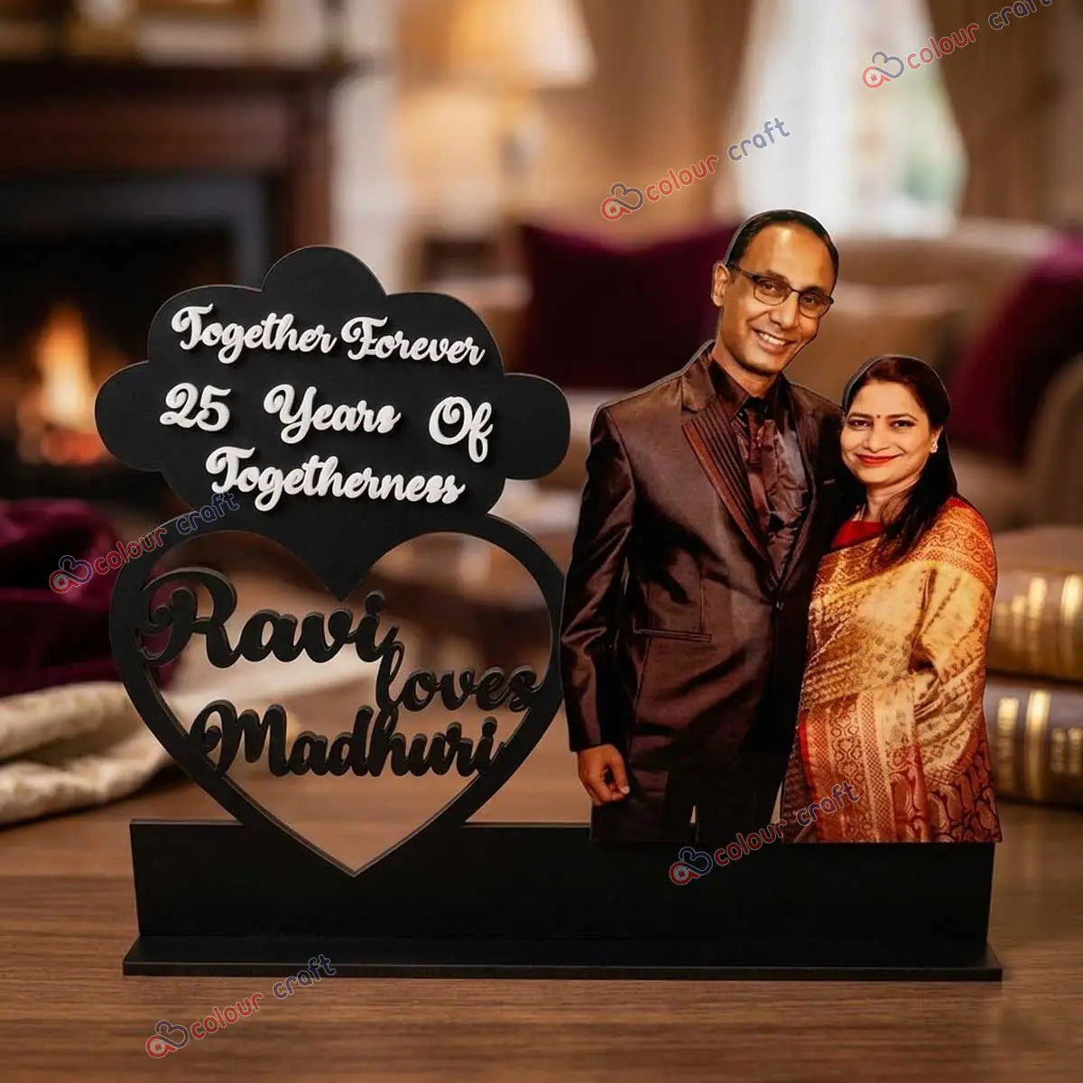 Customized Couple & Family Photo Frame with Name