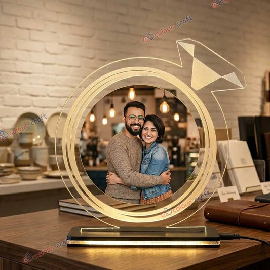 Custom Picture Night Light Gift for Boyfriend Husband Birthday Anniversary Valentine Gift