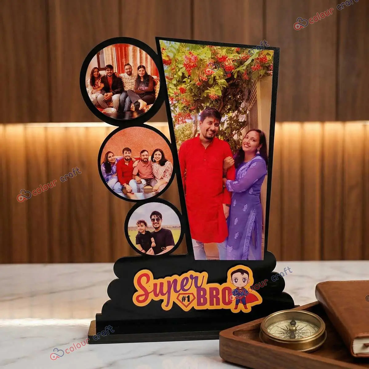 Personalized Super Bro Photo Frame / Raksha Bandhan Gift for Bhai