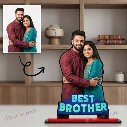 Personalized Best Brother Photo Stand / Unique Raksha Bandhan Gift