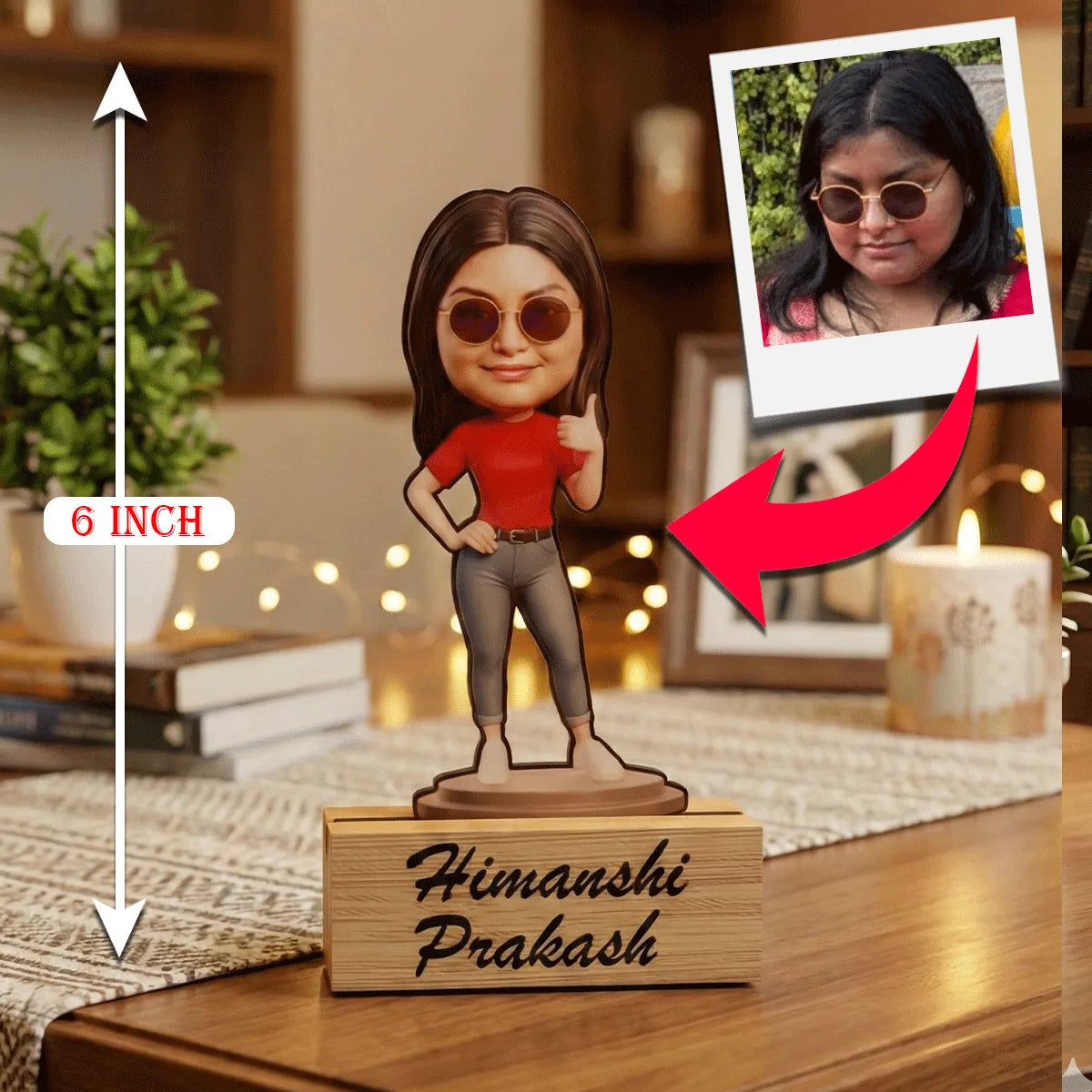 Personalized Wooden Caricature Standee