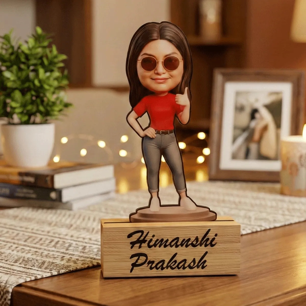 Personalized Wooden Caricature Standee