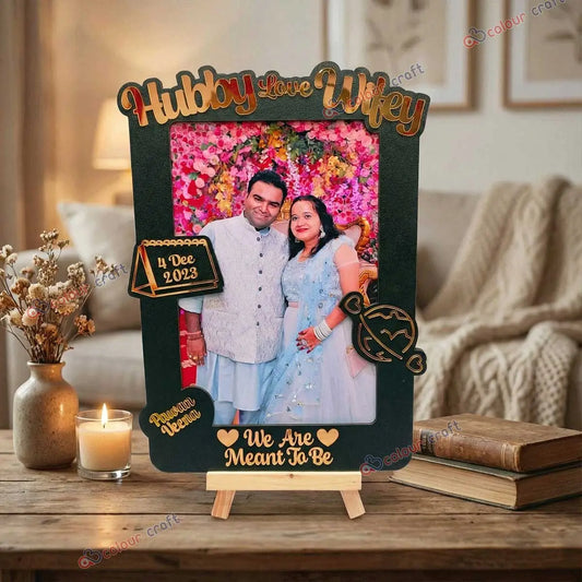 Personalized Anniversary Photo Frame Gift for Couples / Wedding Memory Frame