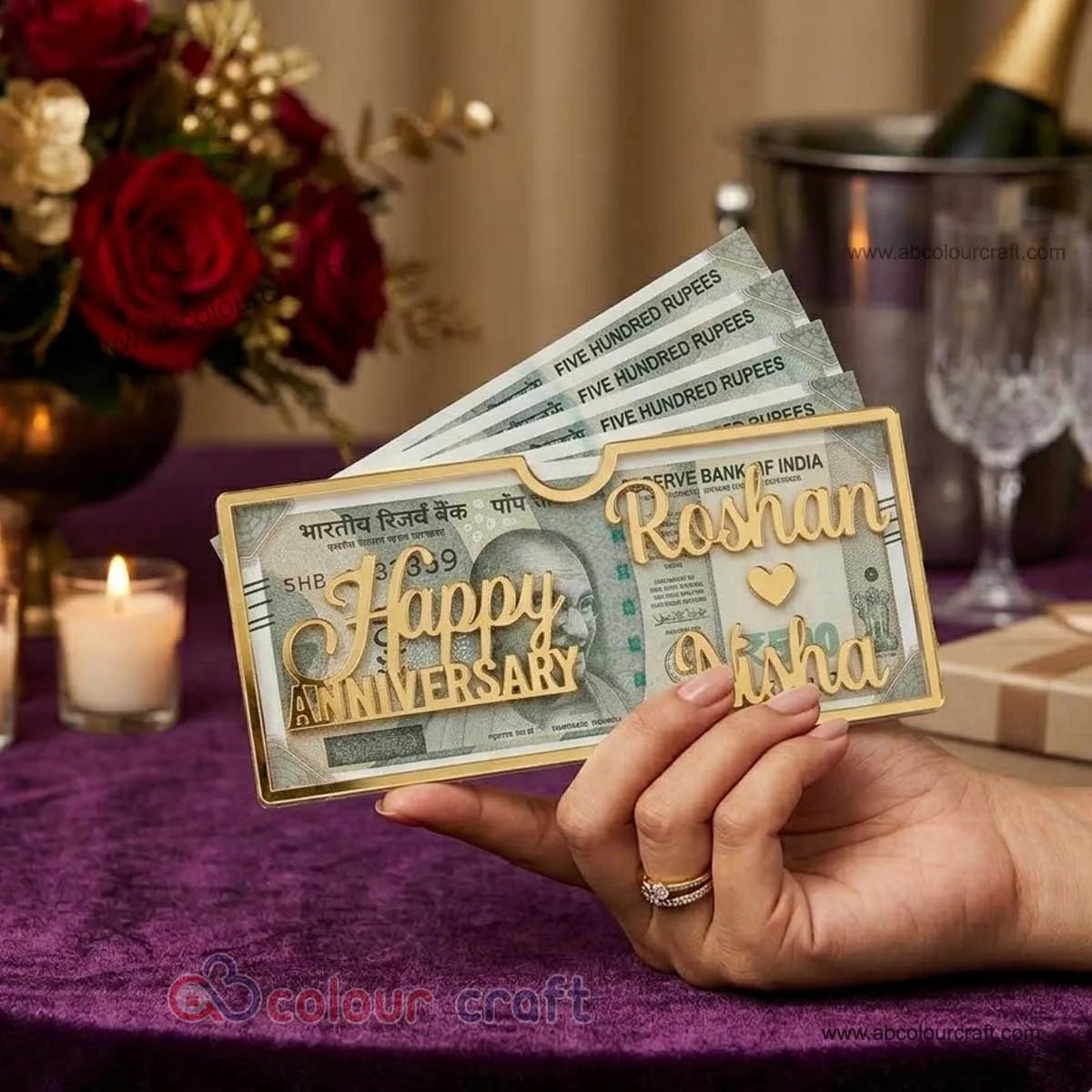 Personalized Money Holder Gift / Custom Name Cash Envelope