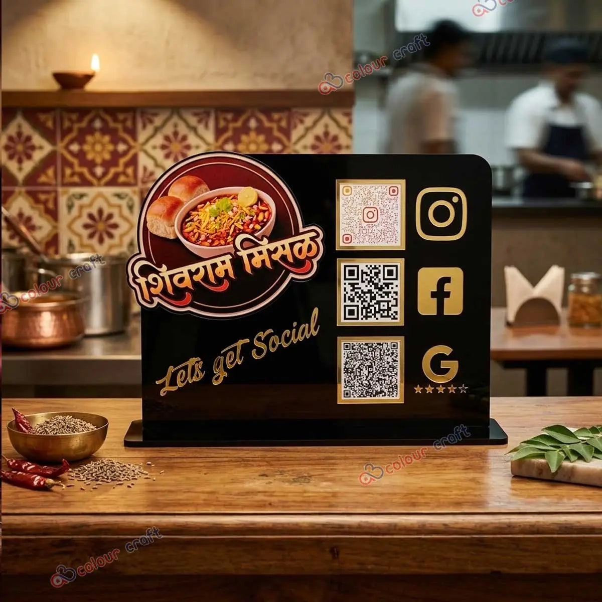 Premium Custom QR Code Stand for Restaurants & Cafes