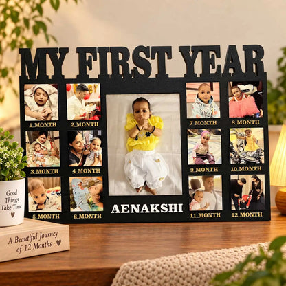 12 month baby photo frame
