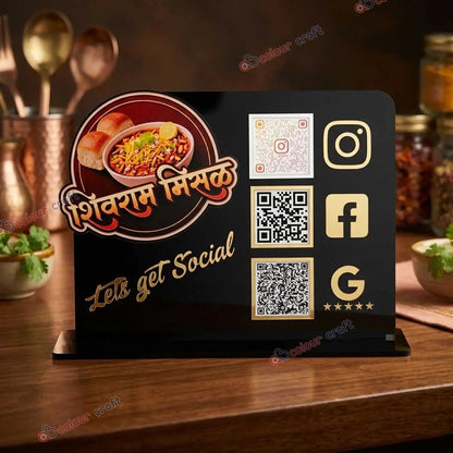 Premium Custom QR Code Stand for Restaurants & Cafes