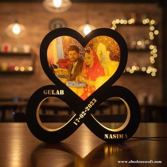 Romantic Custom LED Frame - Perfect for Weddings, Anniversaries, Valentine's