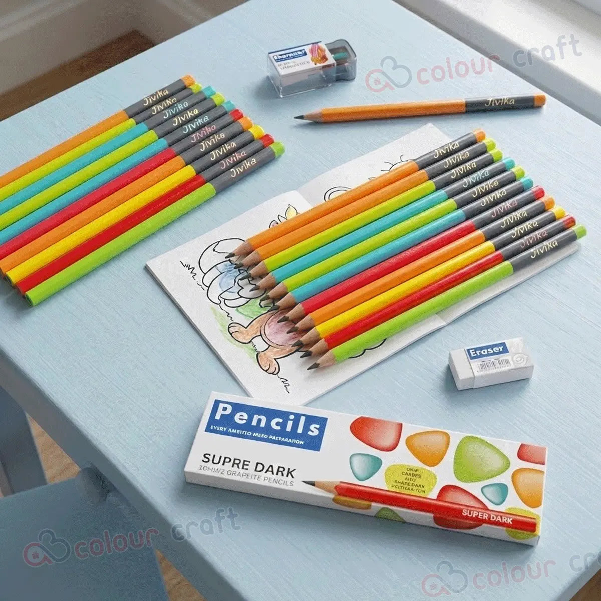 Custom school pencils for boys and girls
