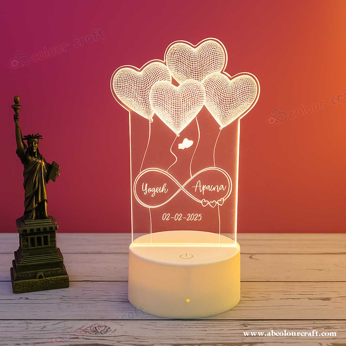 Personalized Couple LED Frame Listing Content