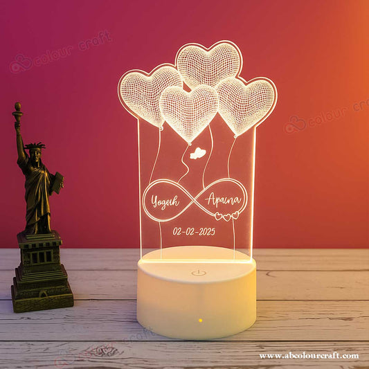 Personalized Couple LED Frame Listing Content