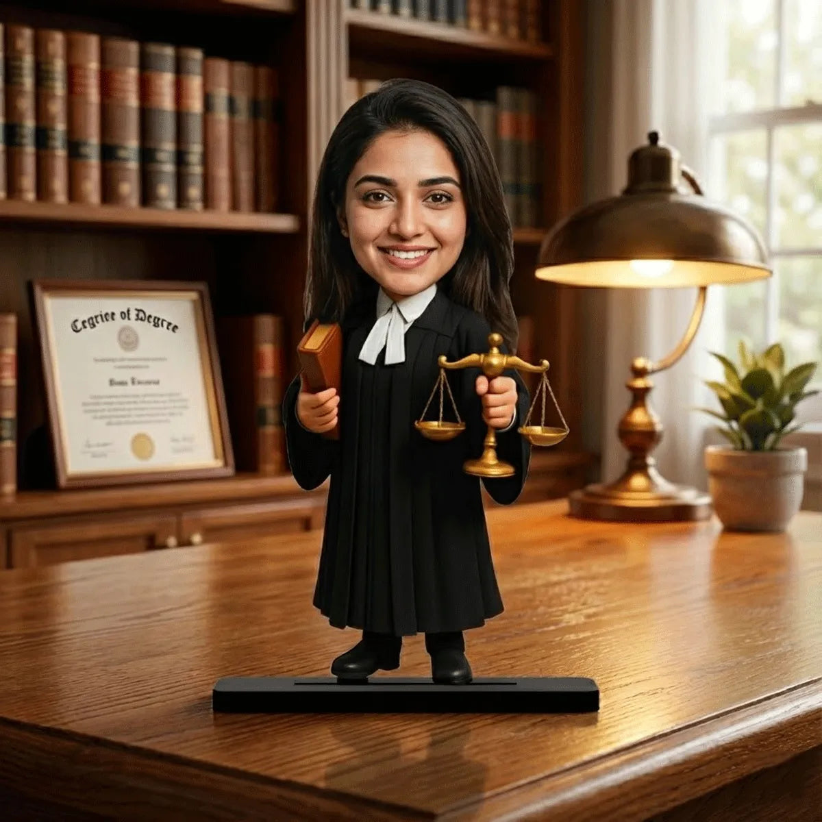 Personalized Advocate Caricature Standee / Custom Photo Gift for Advocates, Judges & Law Students