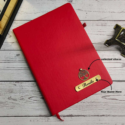Customized Diary with Name & Charm
