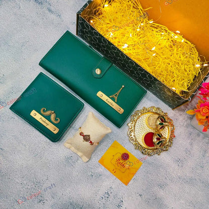 Personalized Raksha Bandhan Gift Set for Bhaiya Bhabhi
