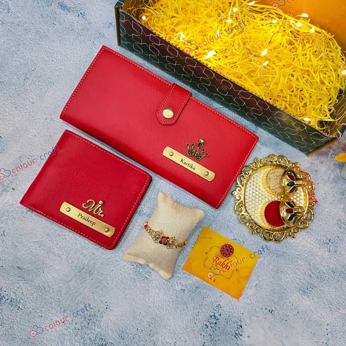 Personalized Raksha Bandhan Gift Set for Bhaiya Bhabhi