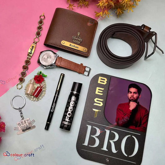 Personalized Rakhi Gift Combo for Brother-Best Raksha Bandhan Gift for Bhai