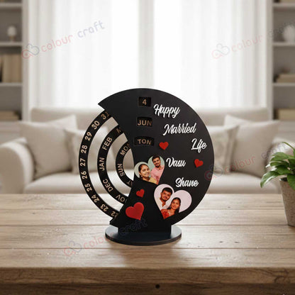 Personalized Wooden Calendar | Forever Desk Gift