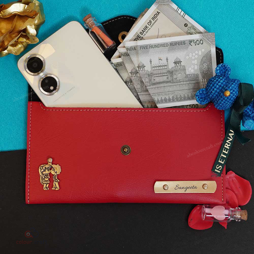 Personalized Leather Wallets & Gift Sets | Ladies 4 in 1 Combo Set