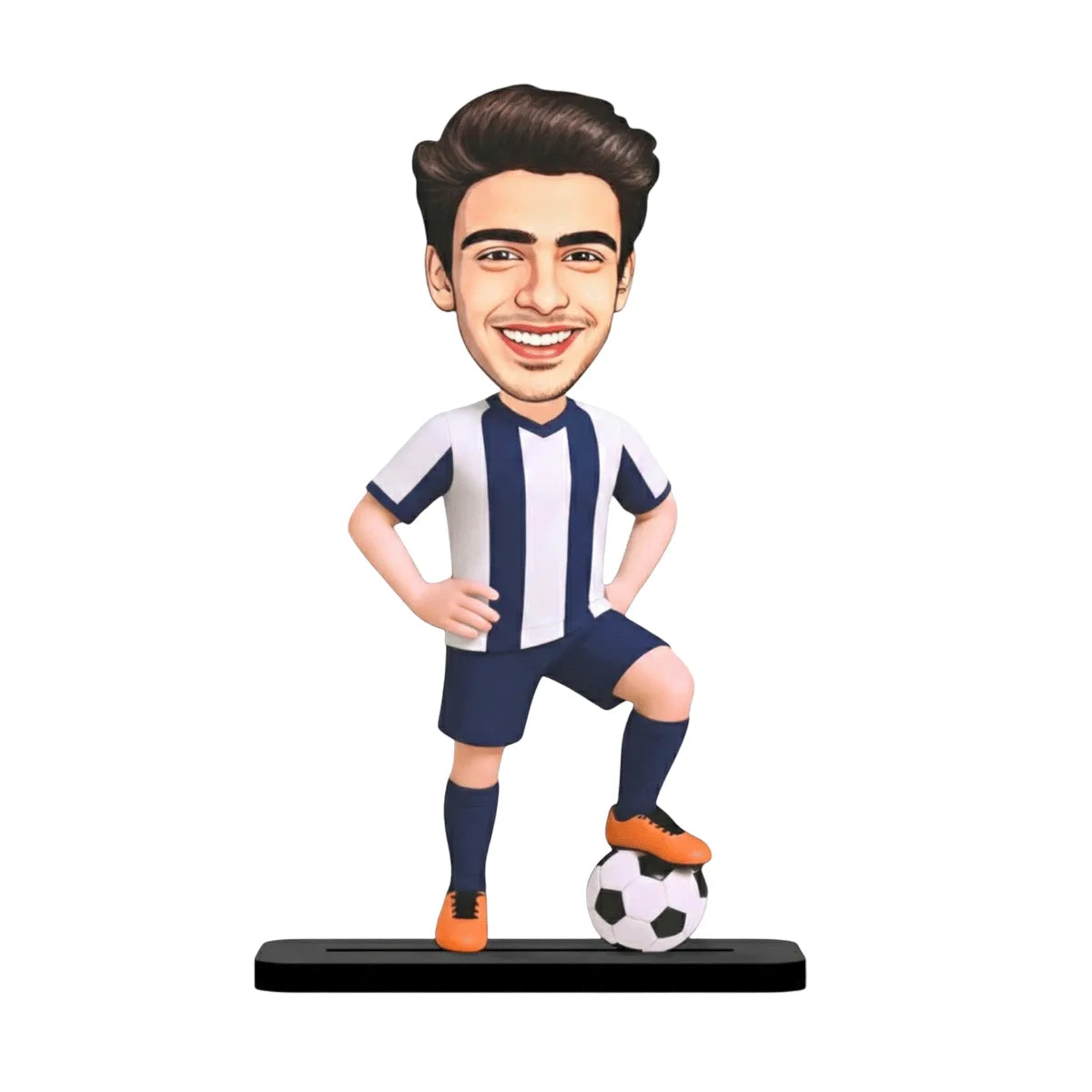 Custom Caricature from Photo – Unique Football Fan Gift & Desk Decor