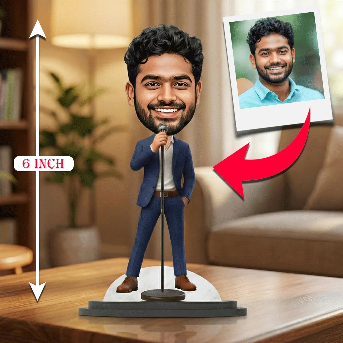Custom Caricature Statue | Personalized Gift for Men