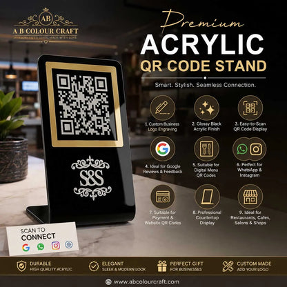 Acrylic QR Code Stand