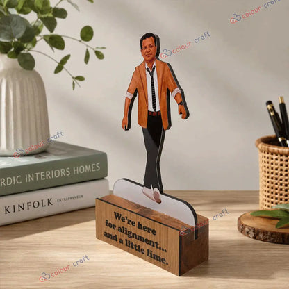 Personalized caricature desk stand