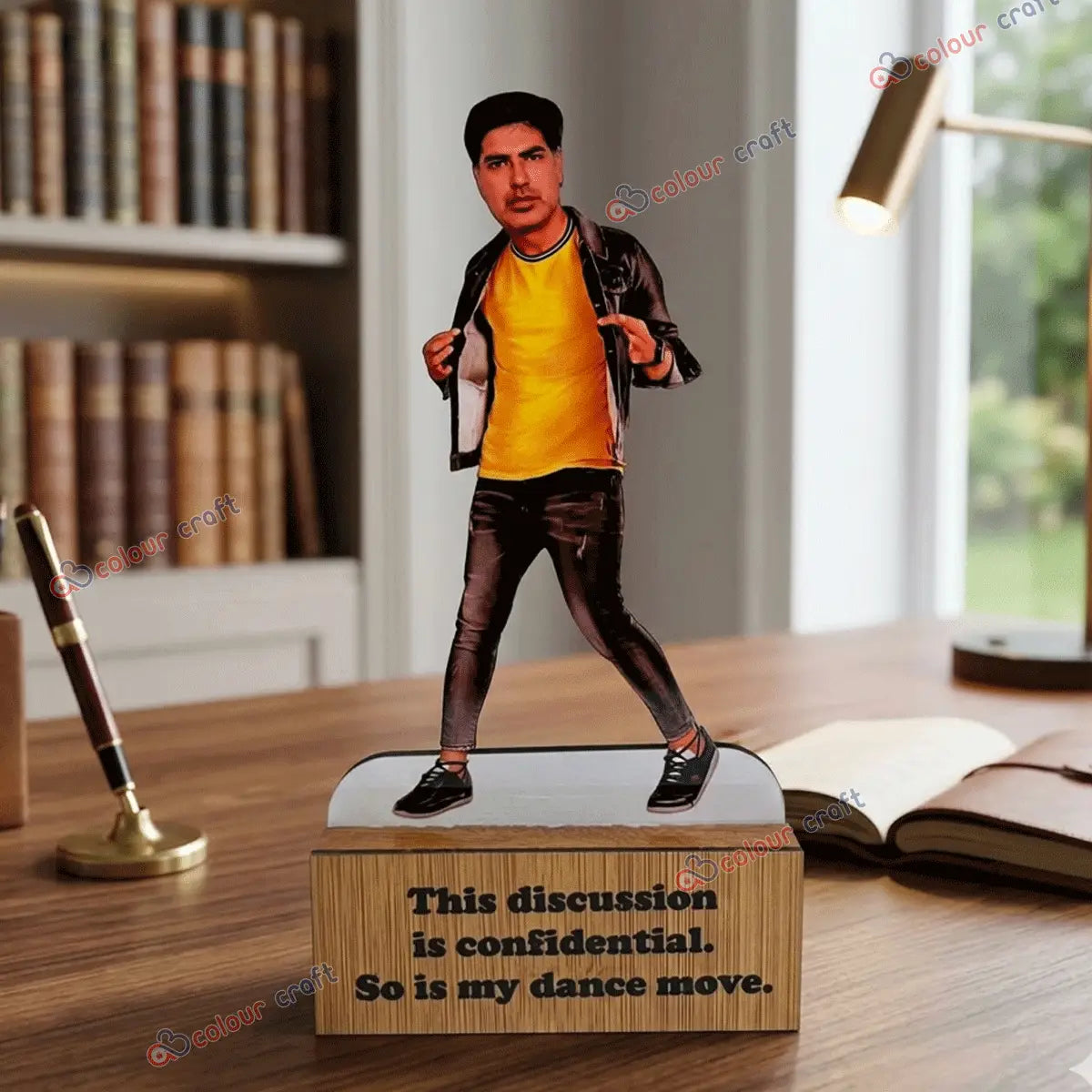 Personalized Caricature Desk Stand with Custom Face