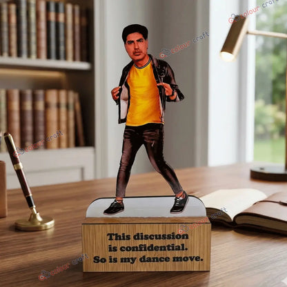 Personalized Caricature Desk Stand with Custom Face