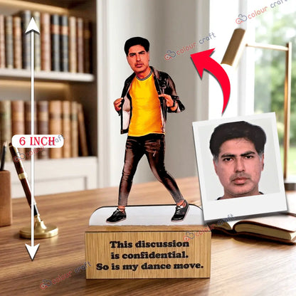 Personalized Caricature Desk Stand with Custom Face
