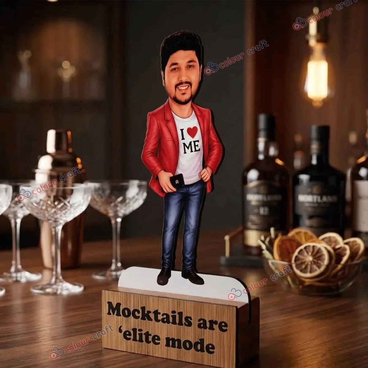 Custom caricature desk decor for men