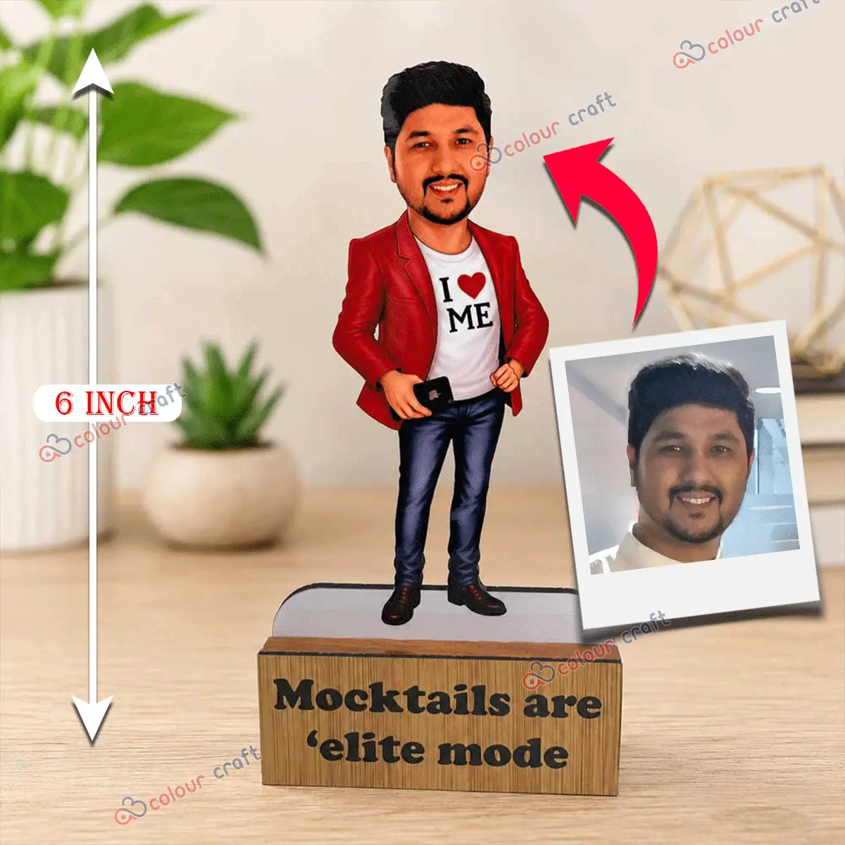 Funny personalized mini caricature figure