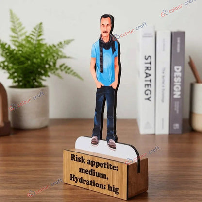 custom caricature desk stand