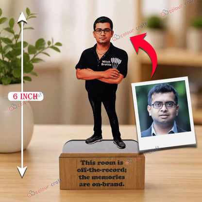 wooden base caricature standee